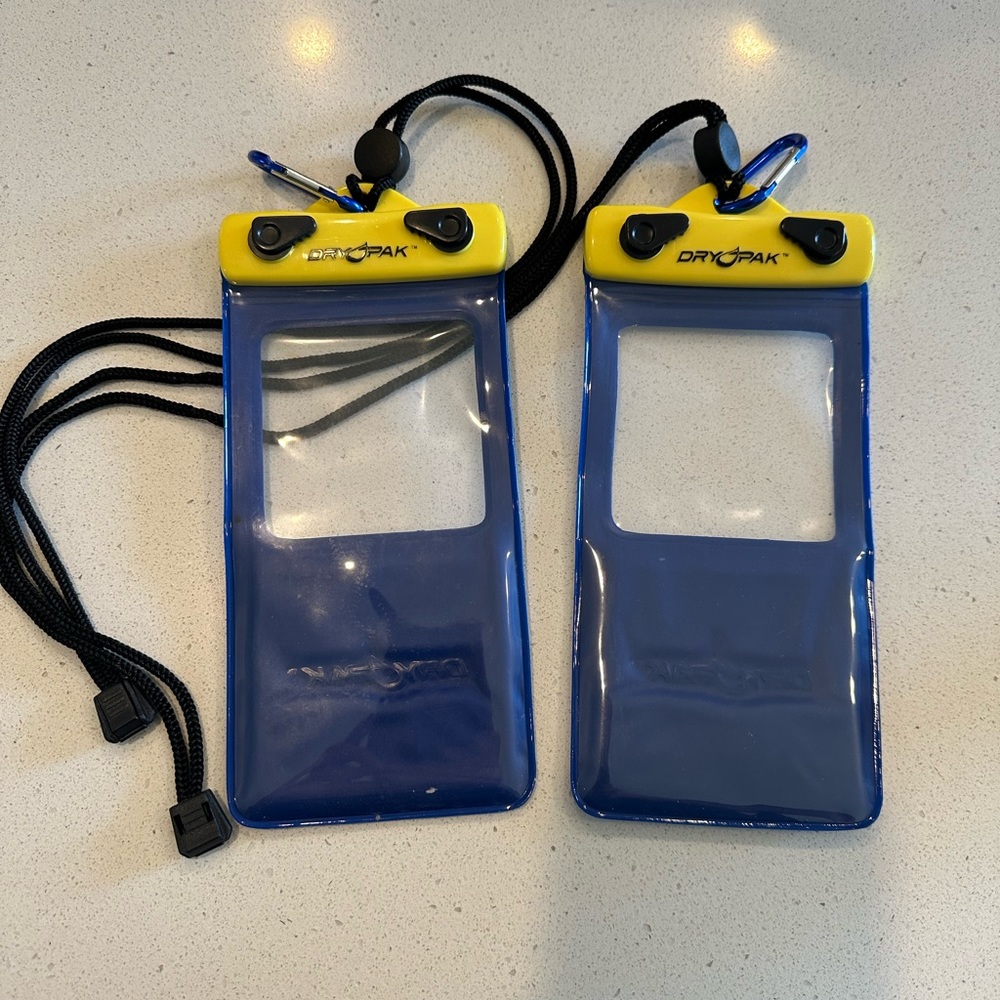 Dry Pack Cell Phone water tight bags. Set of two.